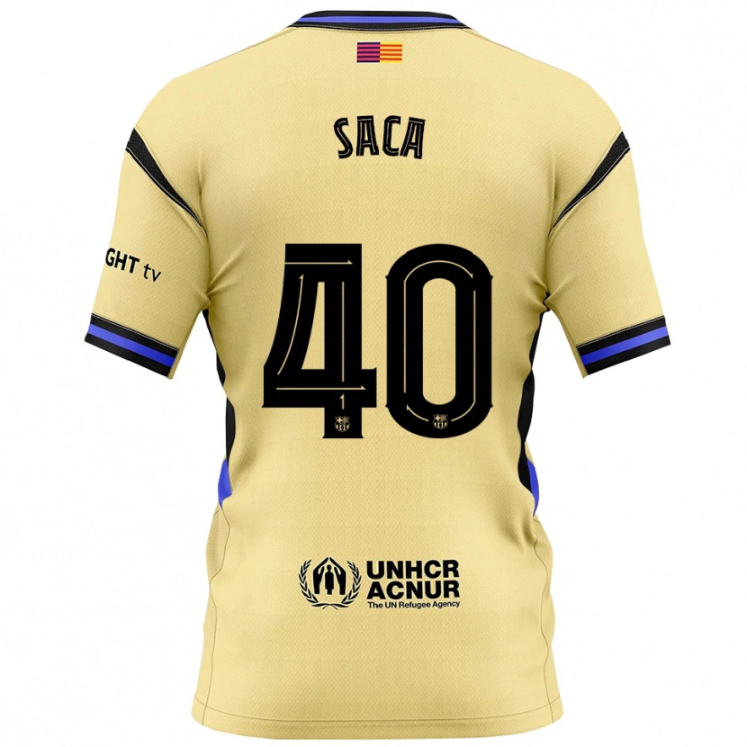 Danxen Men Leo Saca #40 Yellow Black Away Jersey 2025/26 T-Shirt