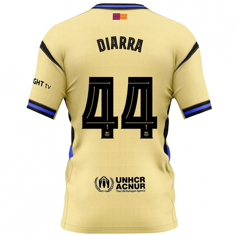 Danxen Men Ibrahim Diarra #44 Yellow Black Away Jersey 2025/26 T-Shirt