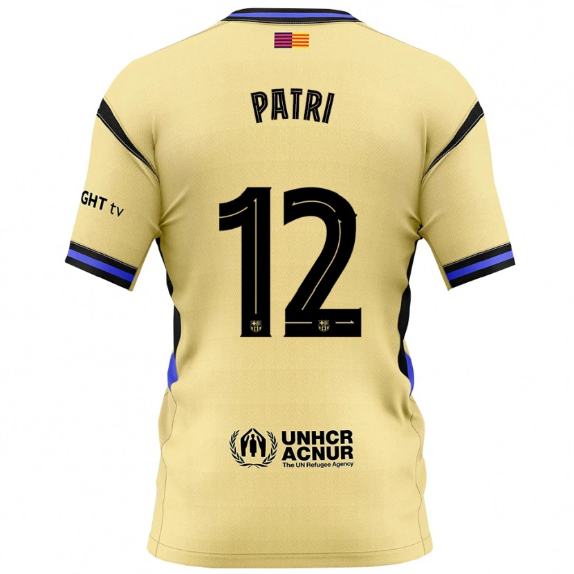 Danxen Men Patricia Guijarro #12 Yellow Black Away Jersey 2025/26 T-Shirt