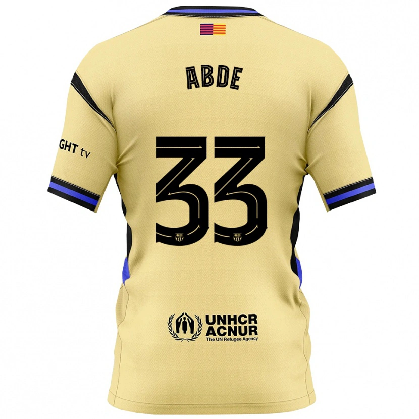 Danxen Men Ez Abde #33 Yellow Black Away Jersey 2025/26 T-Shirt