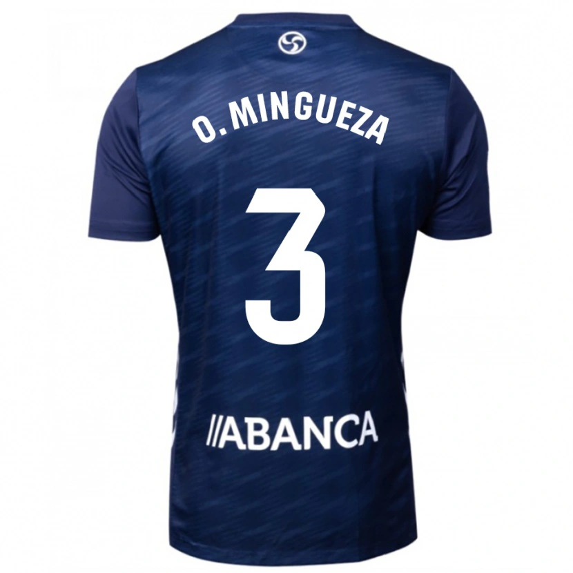 Danxen Men Óscar Mingueza #3 Navy White Away Jersey 2025/26 T-Shirt