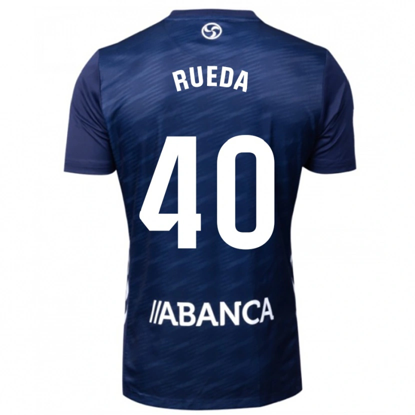 Danxen Men Javi Rueda #40 Navy White Away Jersey 2025/26 T-Shirt