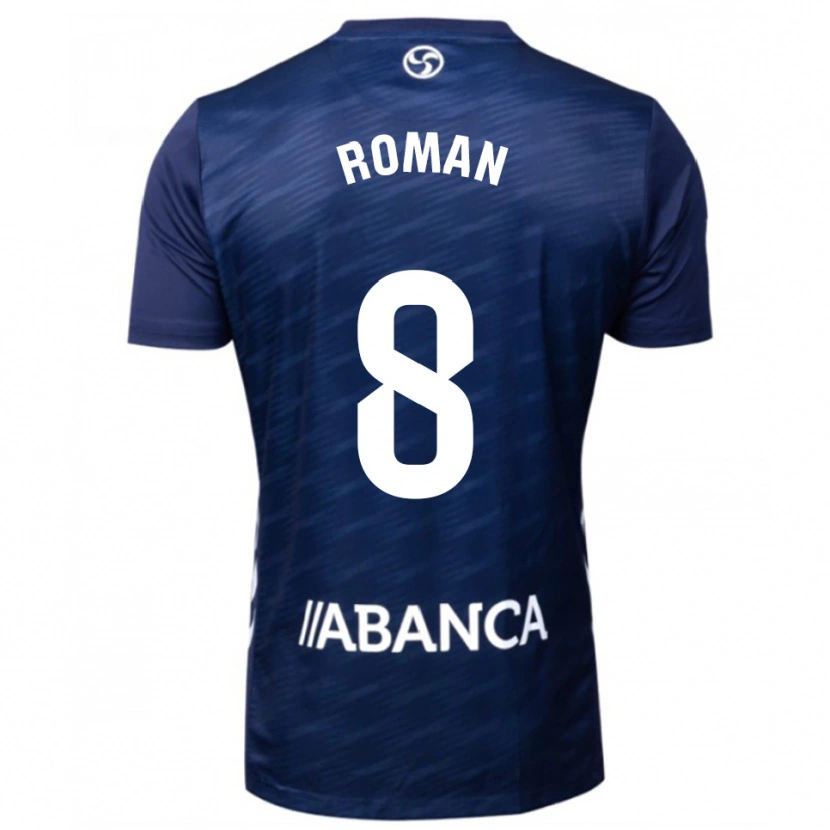 Danxen Men Miguel Román #8 Navy White Away Jersey 2025/26 T-Shirt