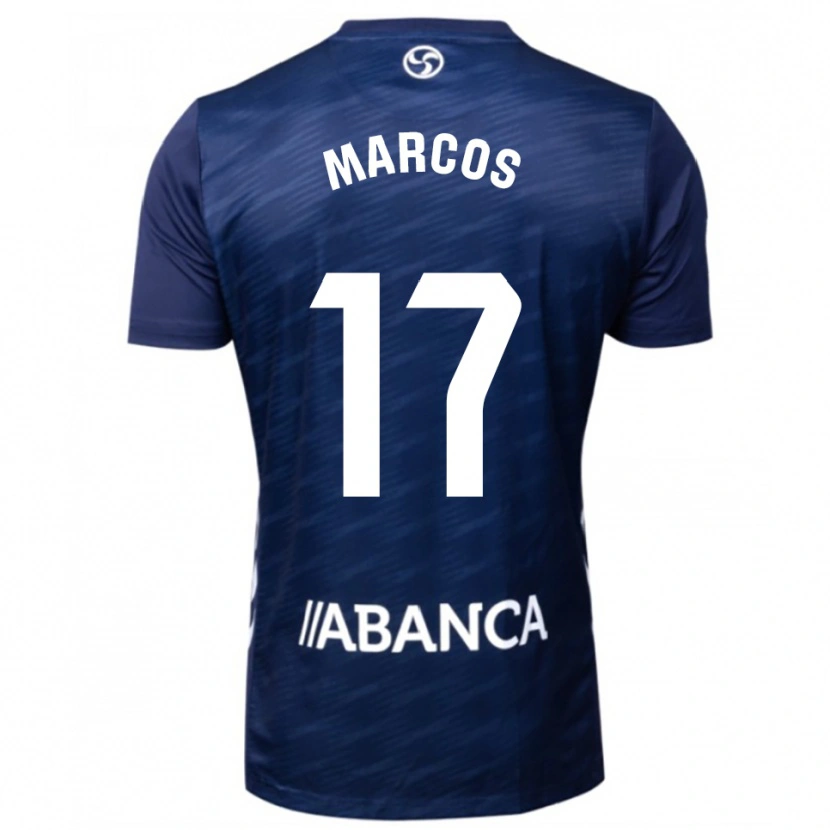 Danxen Men Óscar Marcos #17 Navy White Away Jersey 2025/26 T-Shirt