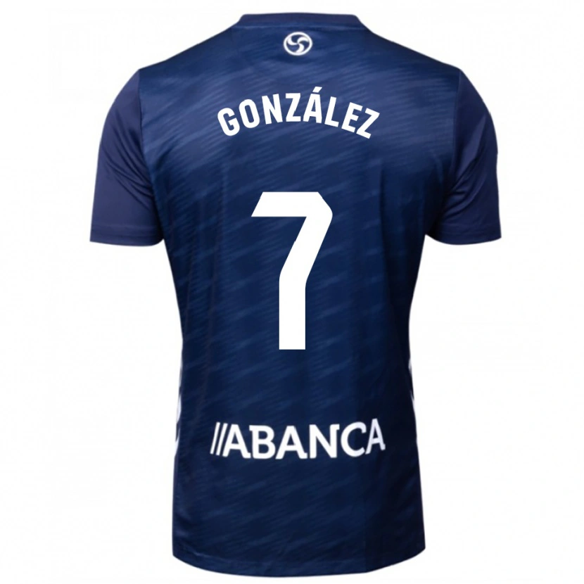 Danxen Men Hugo González #7 Navy White Away Jersey 2025/26 T-Shirt