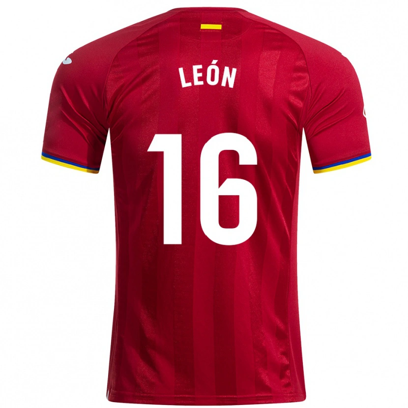 Danxen Men Carlos León #16 Red Yellow Blue Away Jersey 2025/26 T-Shirt