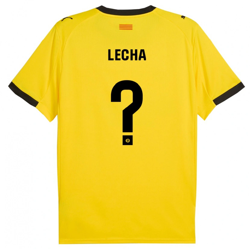 Danxen Men Pol Lecha #0 Yellow Black Away Jersey 2025/26 T-Shirt