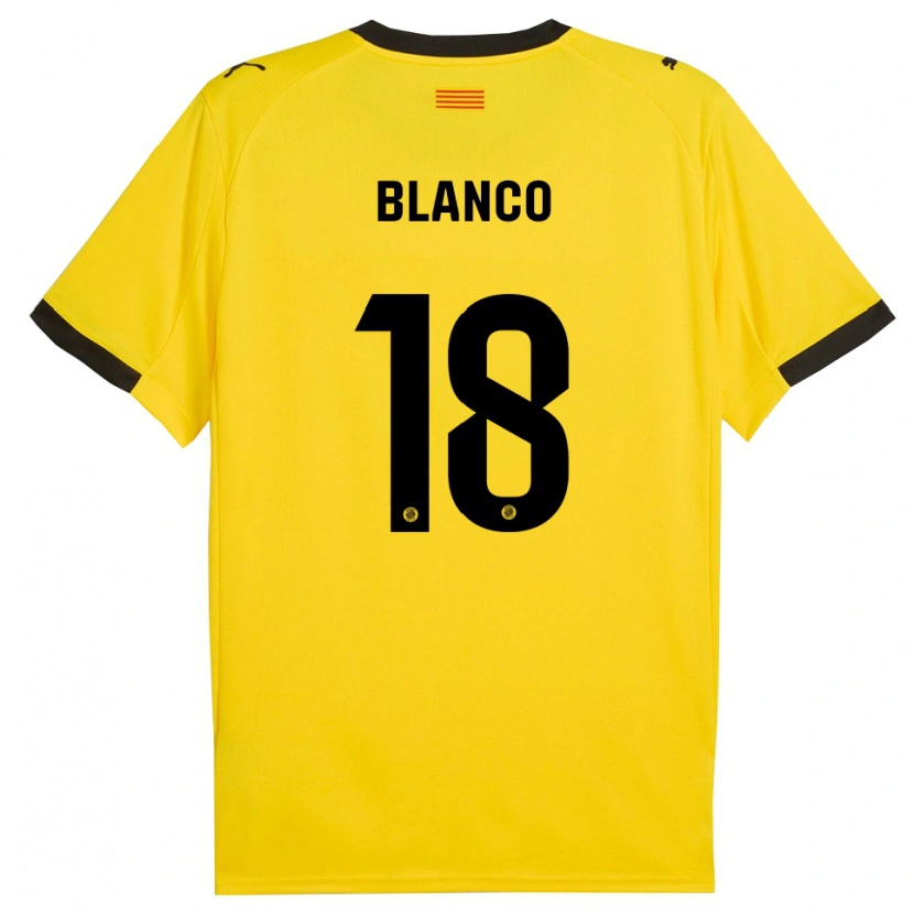 Danxen Men Aaron Blanco #18 Yellow Black Away Jersey 2025/26 T-Shirt