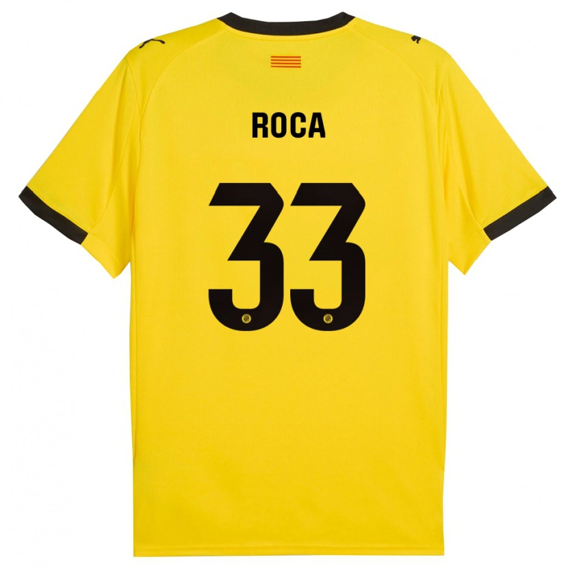 Danxen Men Joel Roca #33 Yellow Black Away Jersey 2025/26 T-Shirt