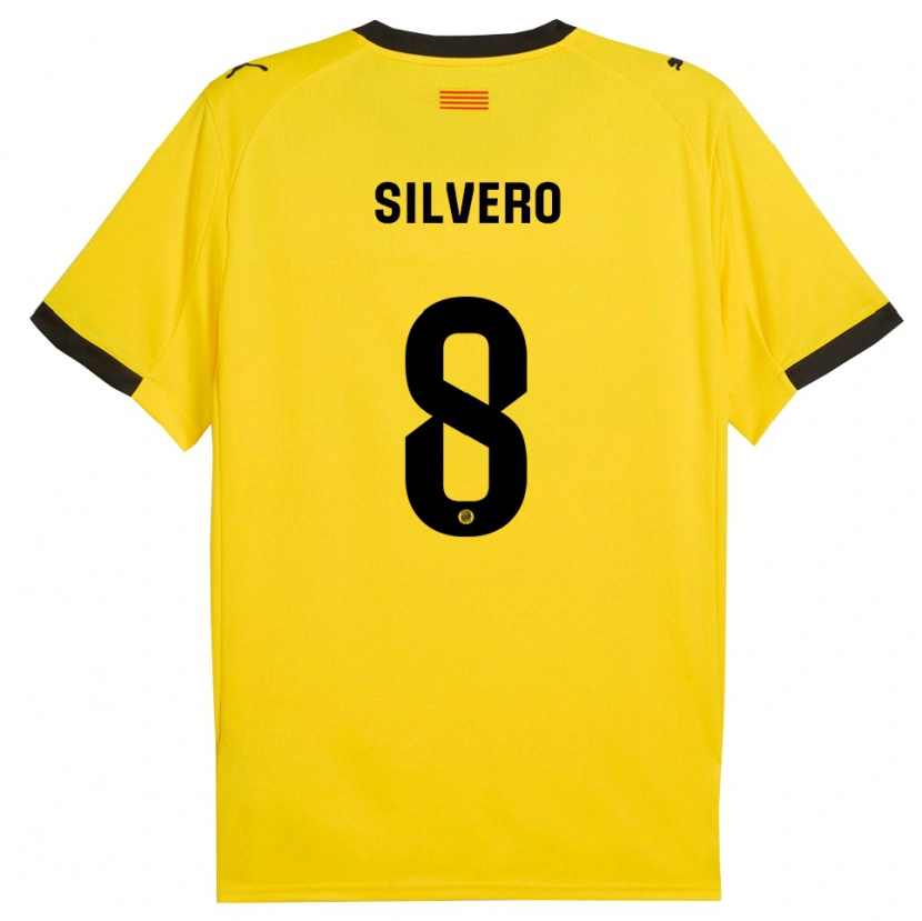 Danxen Men Pol Silvero #8 Yellow Black Away Jersey 2025/26 T-Shirt