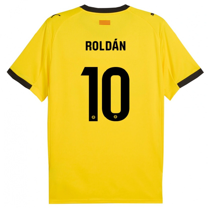 Danxen Men Marcos Roldán #10 Yellow Black Away Jersey 2025/26 T-Shirt