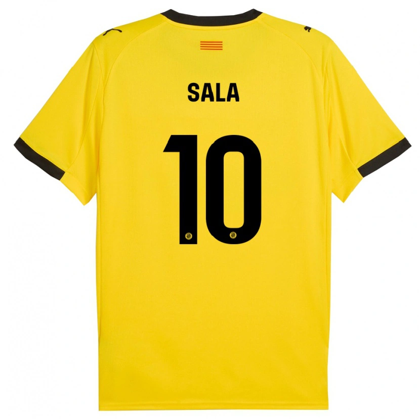 Danxen Men Georgina Sala #10 Yellow Black Away Jersey 2025/26 T-Shirt