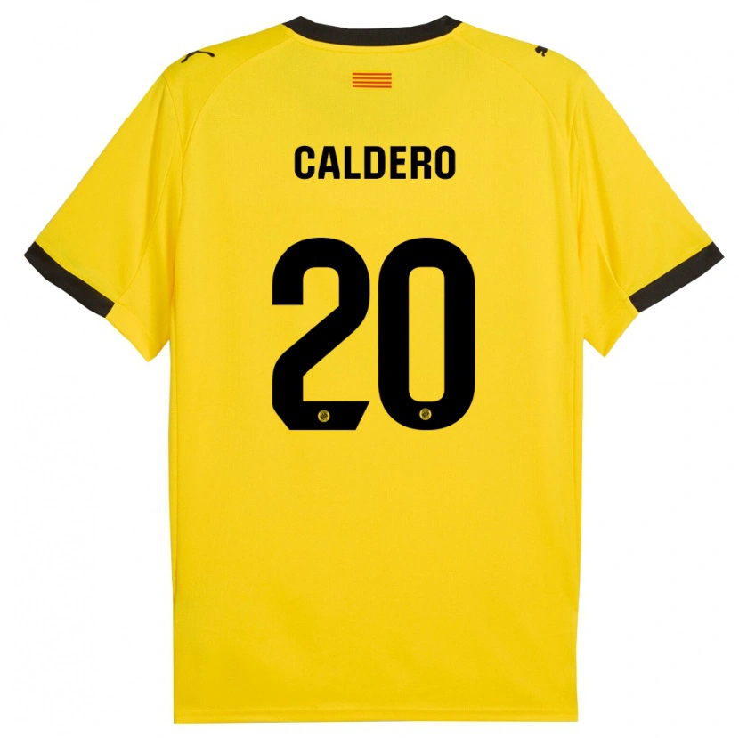 Danxen Men Nil Calderó #20 Yellow Black Away Jersey 2025/26 T-Shirt
