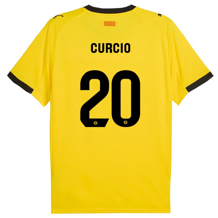 Danxen Men Daniel Curcio #20 Yellow Black Away Jersey 2025/26 T-Shirt