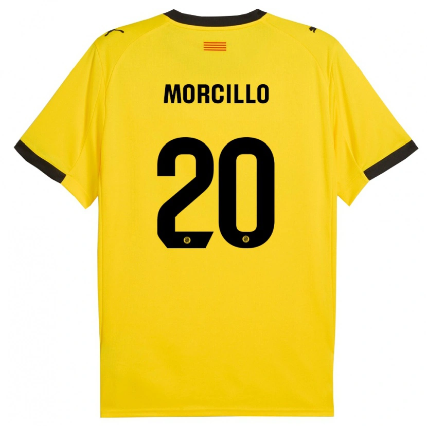 Danxen Men Luis Morcillo #20 Yellow Black Away Jersey 2025/26 T-Shirt