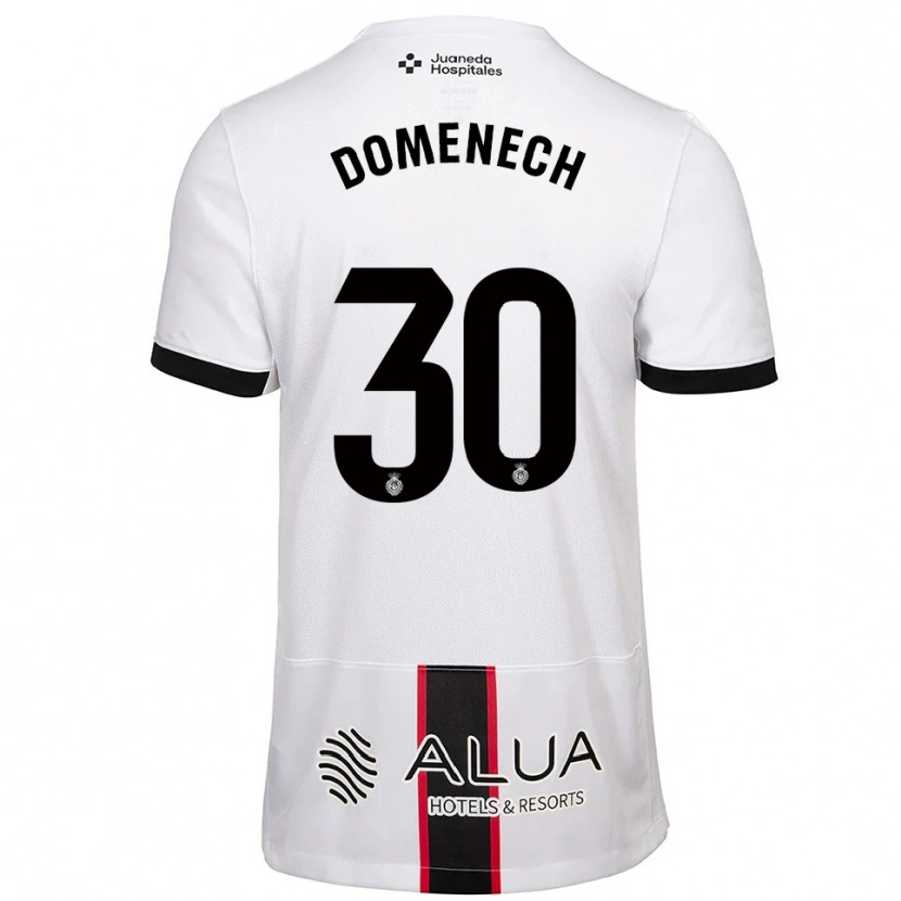Danxen Men Marc Domènech #30 White Black Away Jersey 2025/26 T-Shirt