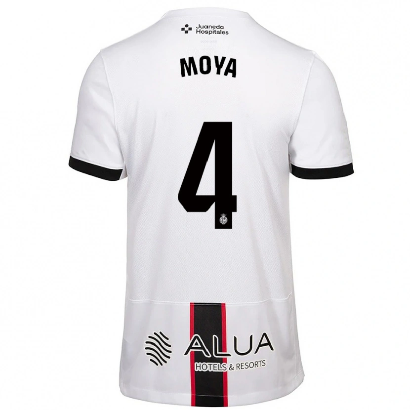 Danxen Men Pablo Moyá #4 White Black Away Jersey 2025/26 T-Shirt