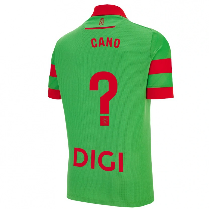 Danxen Men Javi Caño #0 Green Red Away Jersey 2025/26 T-Shirt