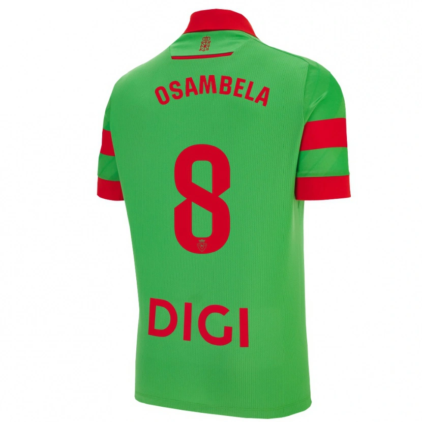 Danxen Men Asier Osambela #8 Green Red Away Jersey 2025/26 T-Shirt