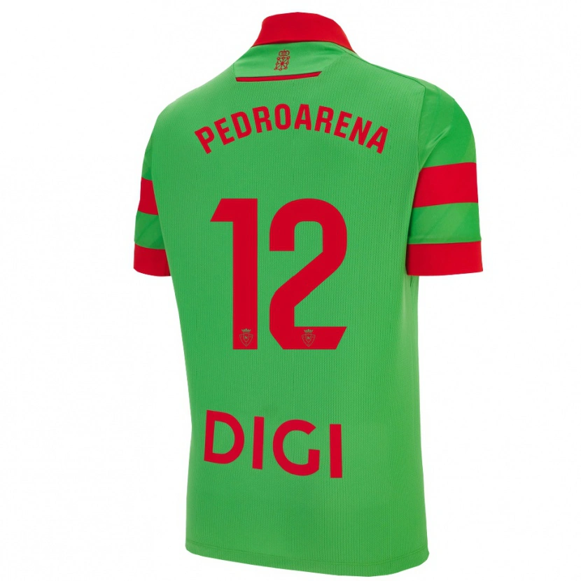Danxen Men Martin Pedroarena #12 Green Red Away Jersey 2025/26 T-Shirt