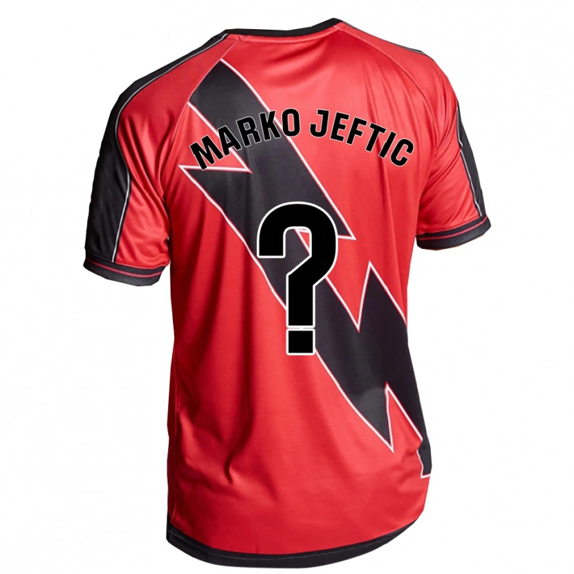 Danxen Men Marko Jeftic #0 Red Black Away Jersey 2025/26 T-Shirt