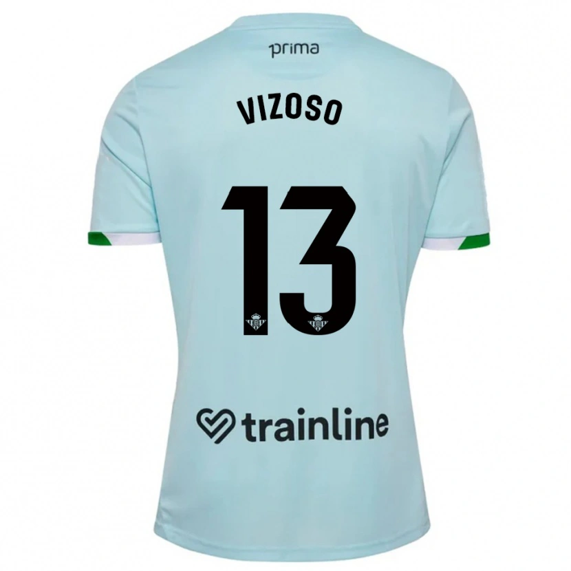 Danxen Men Paula Vizoso #13 Sky Blue Green Away Jersey 2025/26 T-Shirt