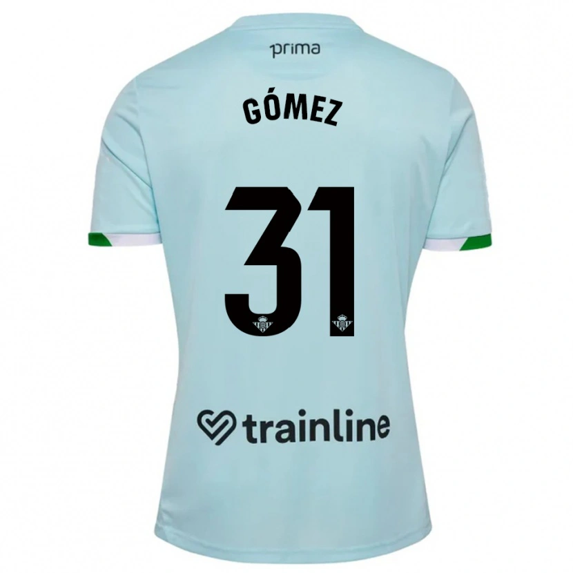 Danxen Men Valentín Gómez #31 Sky Blue Green Away Jersey 2025/26 T-Shirt