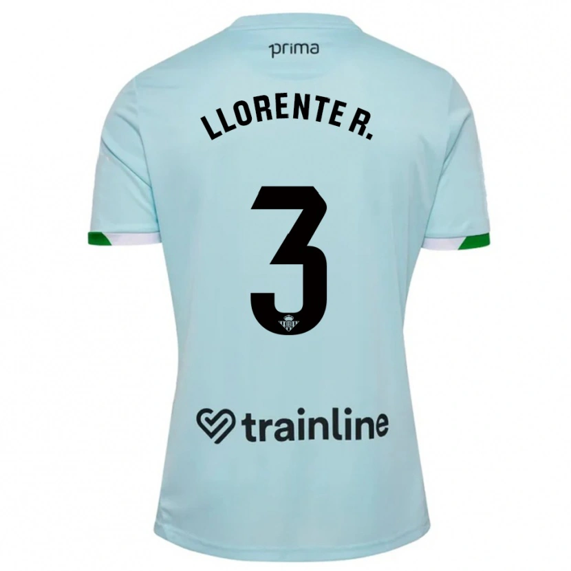 Danxen Men Diego Llorente #3 Sky Blue Green Away Jersey 2025/26 T-Shirt