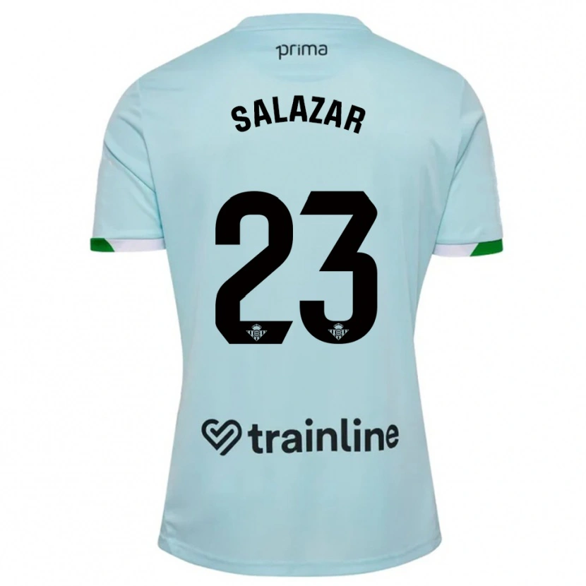 Danxen Men Noelia Salazar #23 Sky Blue Green Away Jersey 2025/26 T-Shirt