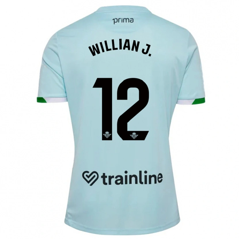 Danxen Men Willian Jose #12 Sky Blue Green Away Jersey 2025/26 T-Shirt