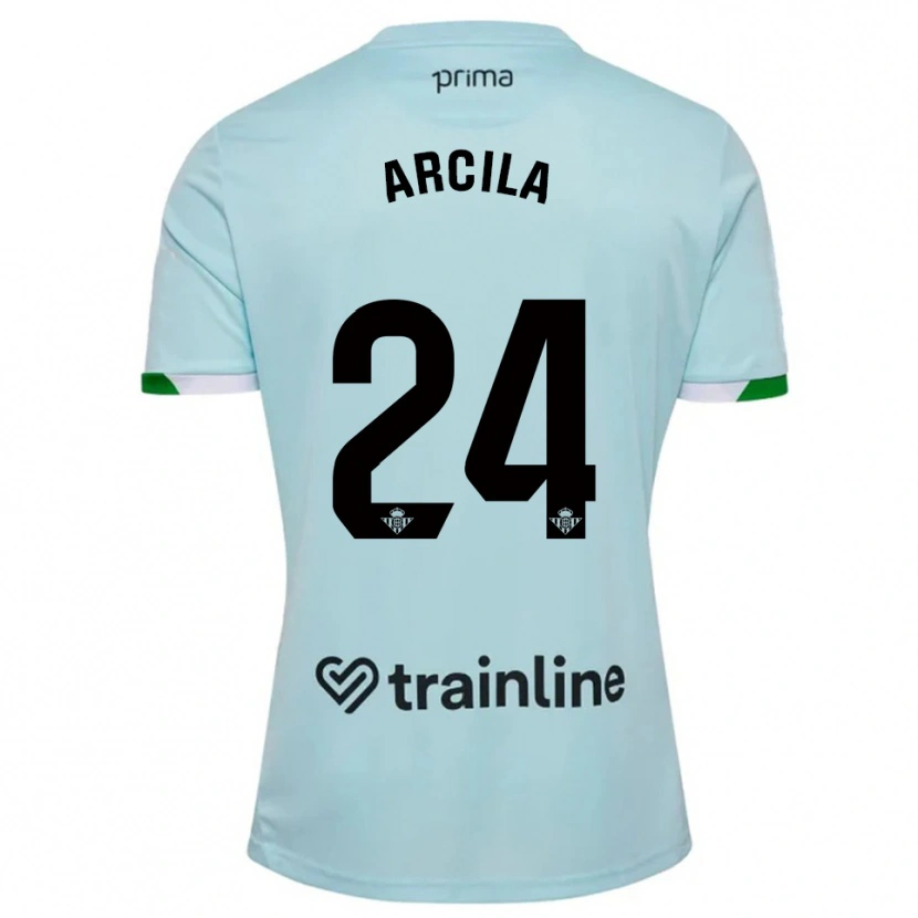 Danxen Men Jhon Arcila #24 Sky Blue Green Away Jersey 2025/26 T-Shirt