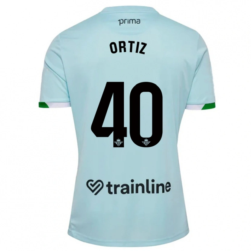 Danxen Men Ángel Ortiz #40 Sky Blue Green Away Jersey 2025/26 T-Shirt