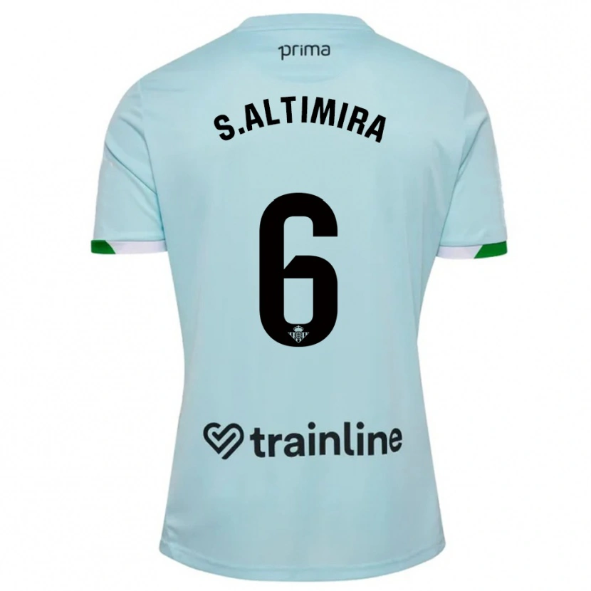Danxen Men Sergi Altimira #6 Sky Blue Green Away Jersey 2025/26 T-Shirt