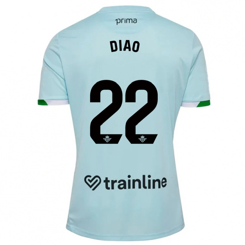 Danxen Men Usse Diao #22 Sky Blue Green Away Jersey 2025/26 T-Shirt