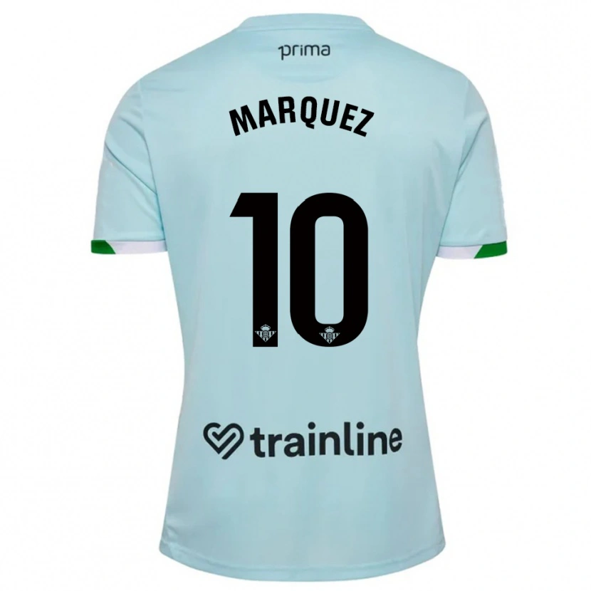 Danxen Men Rosa Márquez #10 Sky Blue Green Away Jersey 2025/26 T-Shirt