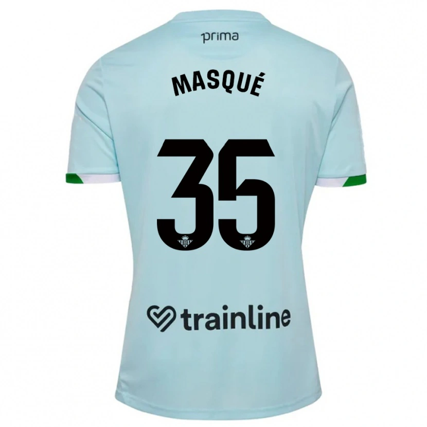 Danxen Men Òscar Masqué #35 Sky Blue Green Away Jersey 2025/26 T-Shirt