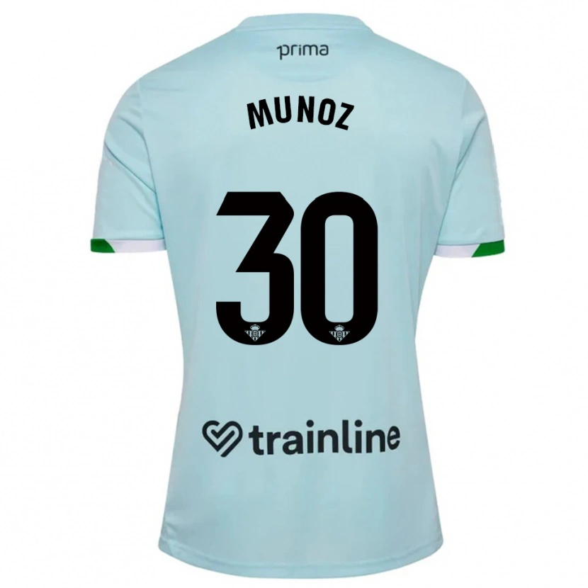Danxen Men Blanca Muñoz #30 Sky Blue Green Away Jersey 2025/26 T-Shirt