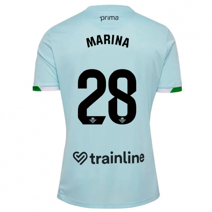 Danxen Men Marina Sánchez #28 Sky Blue Green Away Jersey 2025/26 T-Shirt