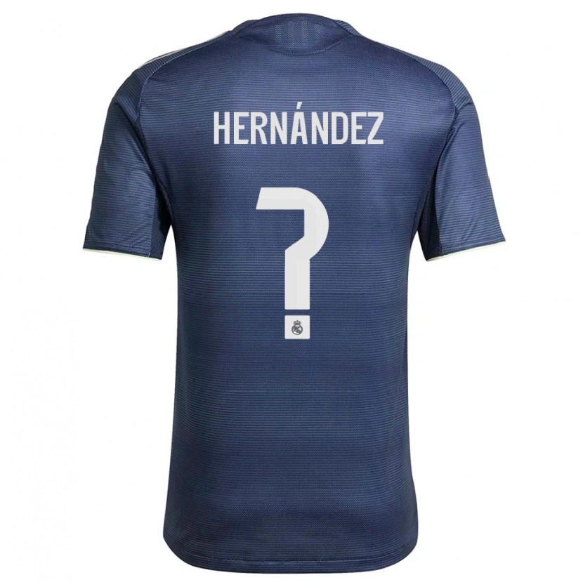 Danxen Men Enaitz Hernández #0 Navy Silver Away Jersey 2025/26 T-Shirt