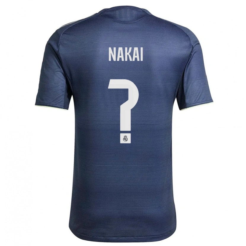 Danxen Men Takuhiro Nakai #0 Navy Silver Away Jersey 2025/26 T-Shirt