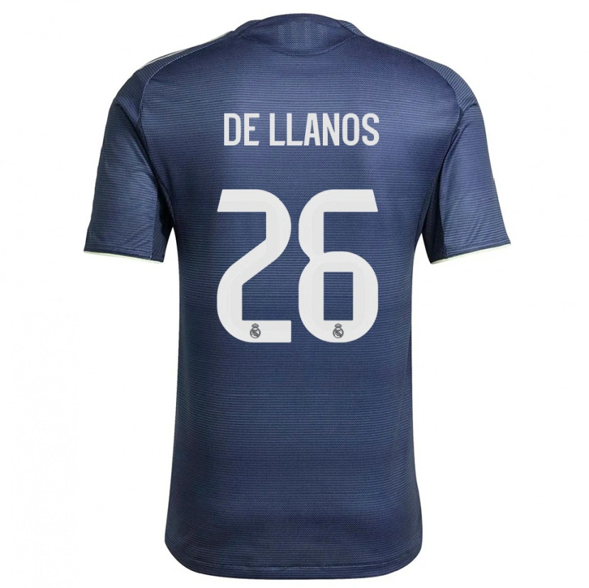 Danxen Men Hugo De Llanos #26 Navy Silver Away Jersey 2025/26 T-Shirt