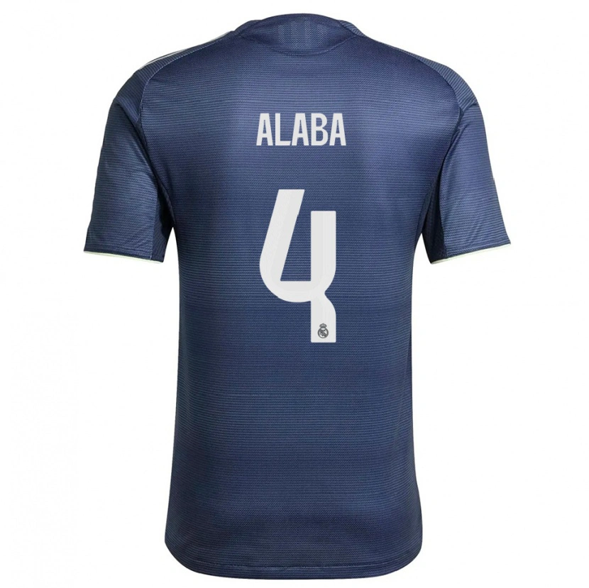 Danxen Men David Alaba #4 Navy Silver Away Jersey 2025/26 T-Shirt