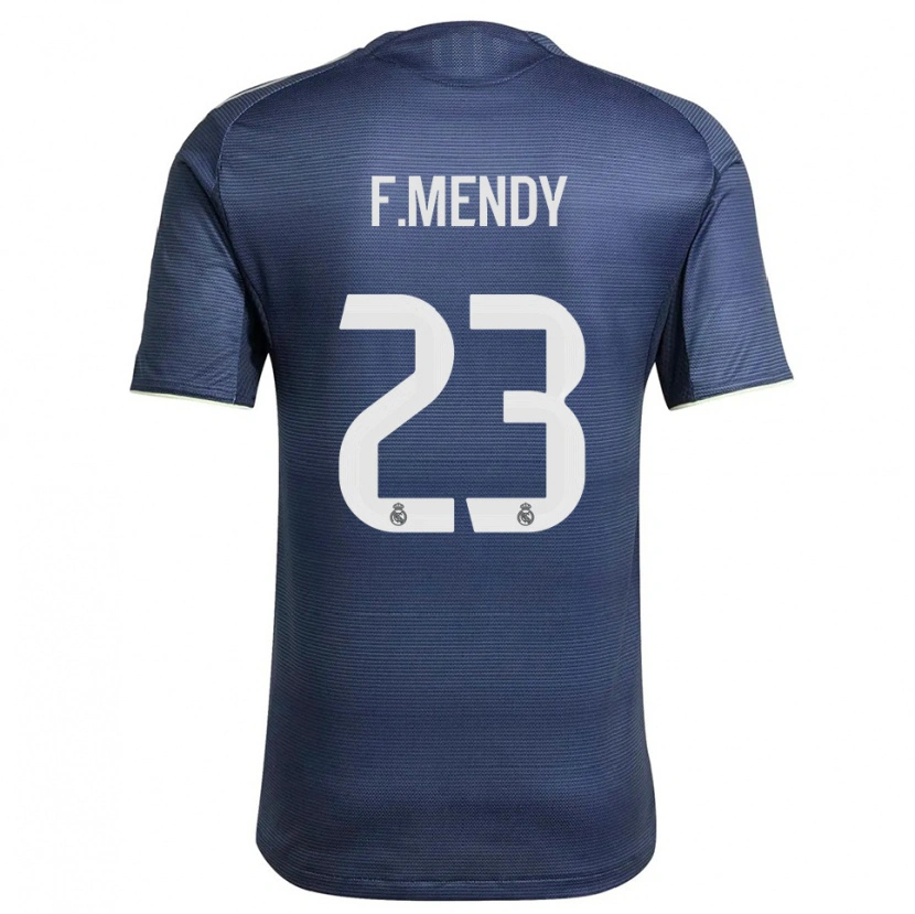 Danxen Men Ferland Mendy #23 Navy Silver Away Jersey 2025/26 T-Shirt
