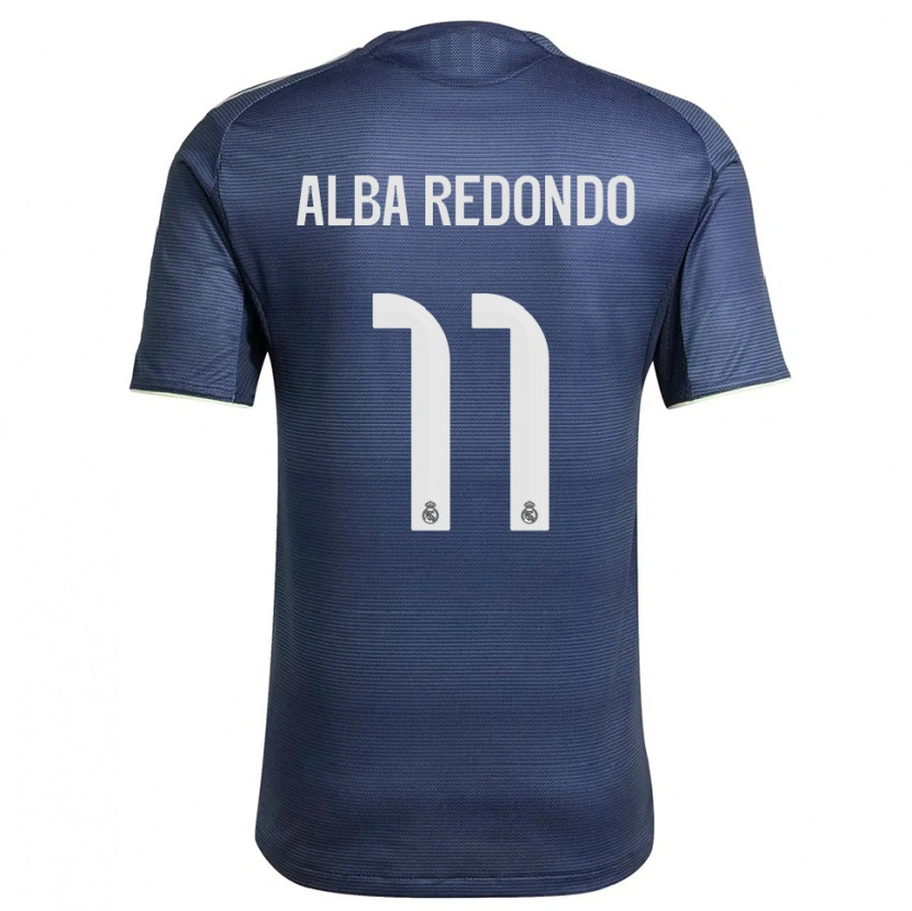 Danxen Men Alba Redondo #11 Navy Silver Away Jersey 2025/26 T-Shirt