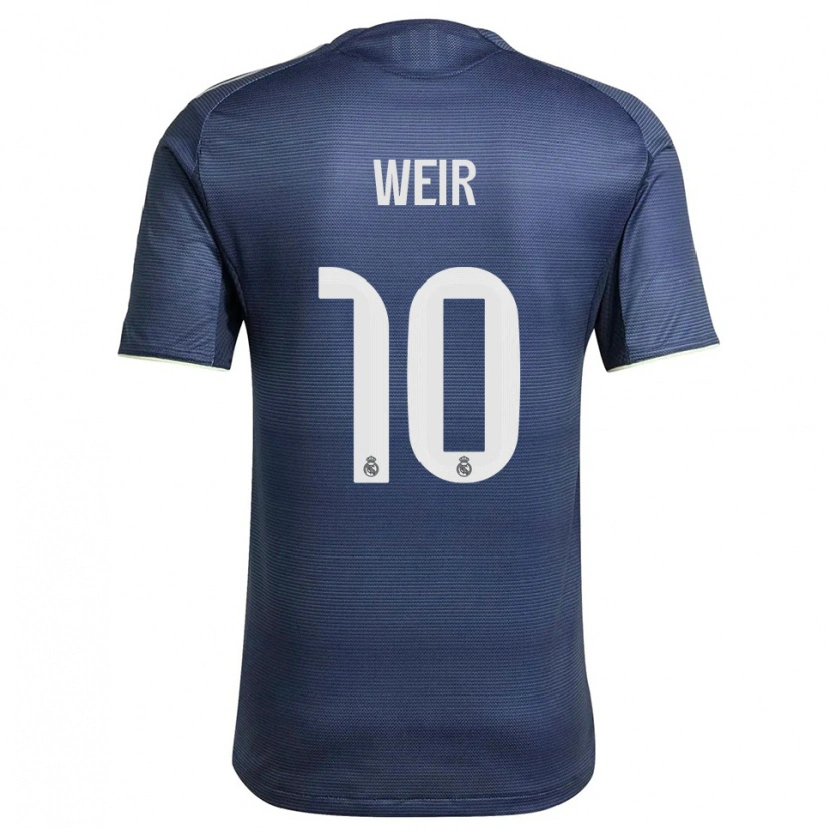 Danxen Men Caroline Weir #10 Navy Silver Away Jersey 2025/26 T-Shirt