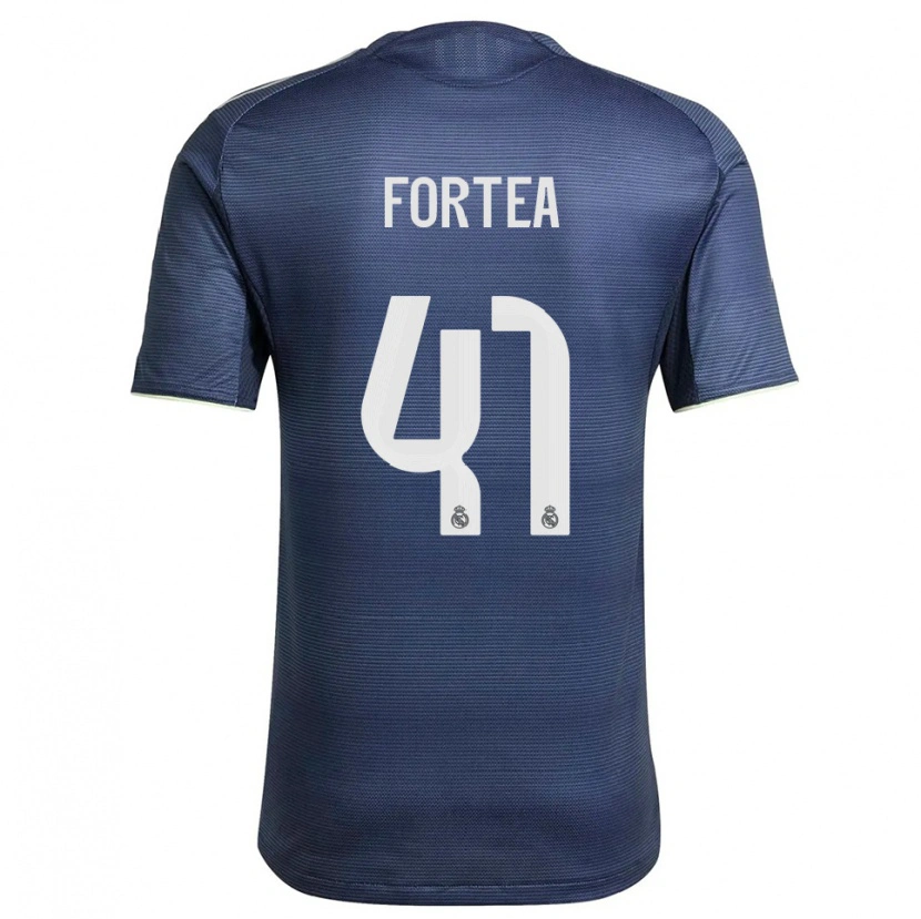 Danxen Men Jesús Fortea #41 Navy Silver Away Jersey 2025/26 T-Shirt