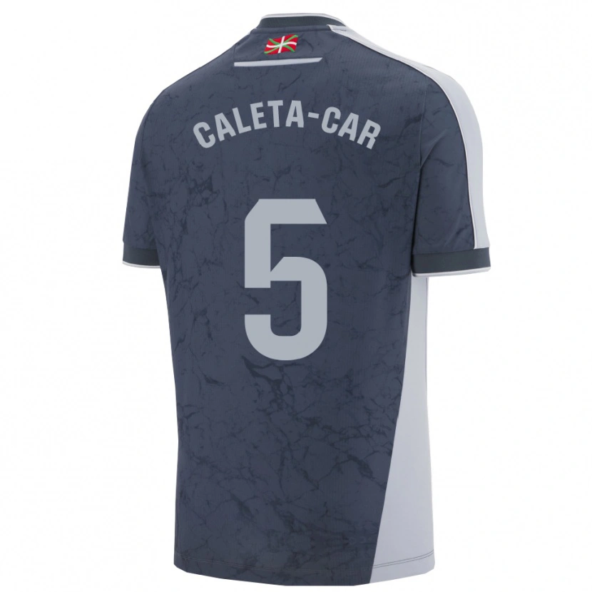Danxen Men Duje Caleta-Car #5 Dark Blue White Away Jersey 2025/26 T-Shirt