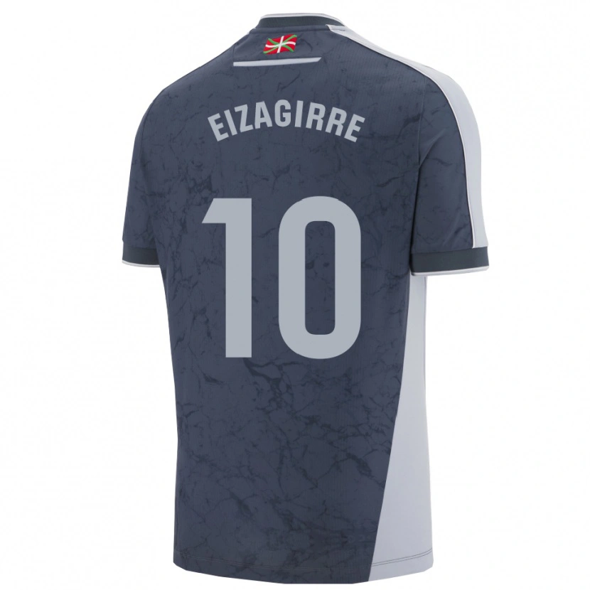 Danxen Men Nerea Eizagirre #10 Dark Blue White Away Jersey 2025/26 T-Shirt