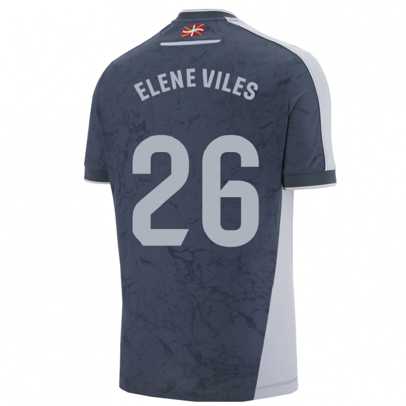 Danxen Men Elene Viles Odriozola #26 Dark Blue White Away Jersey 2025/26 T-Shirt