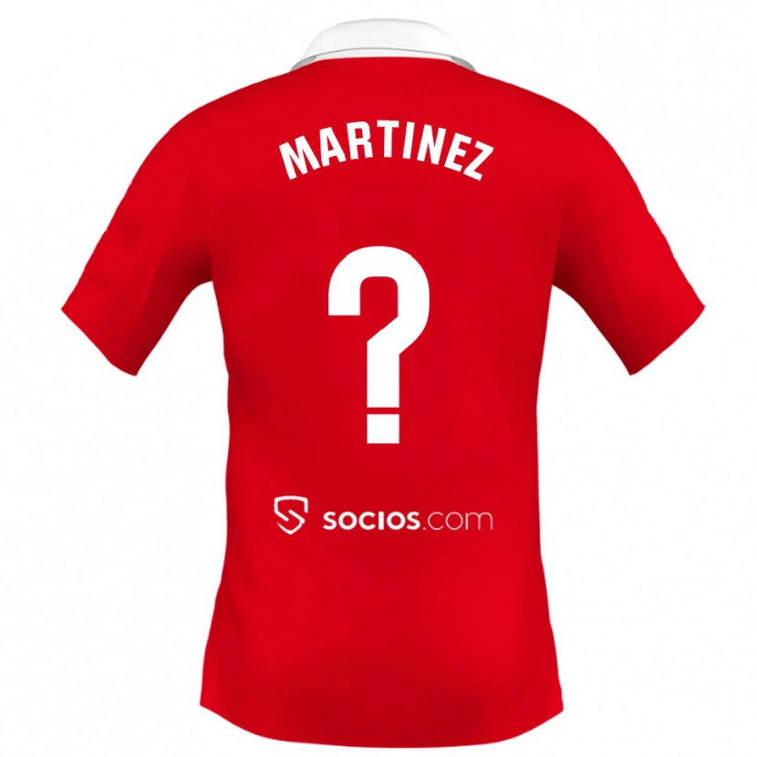 Danxen Men Mario Martínez #0 Red White Grey Away Jersey 2025/26 T-Shirt